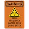 Signmission OSHA Sign, Radio Frequency Hazard, 24in X 18in Plastic, 18" W, 24" H, Portrait, OS-WS-P-1824-V-13482 OS-WS-P-1824-V-13482 - alternate 1